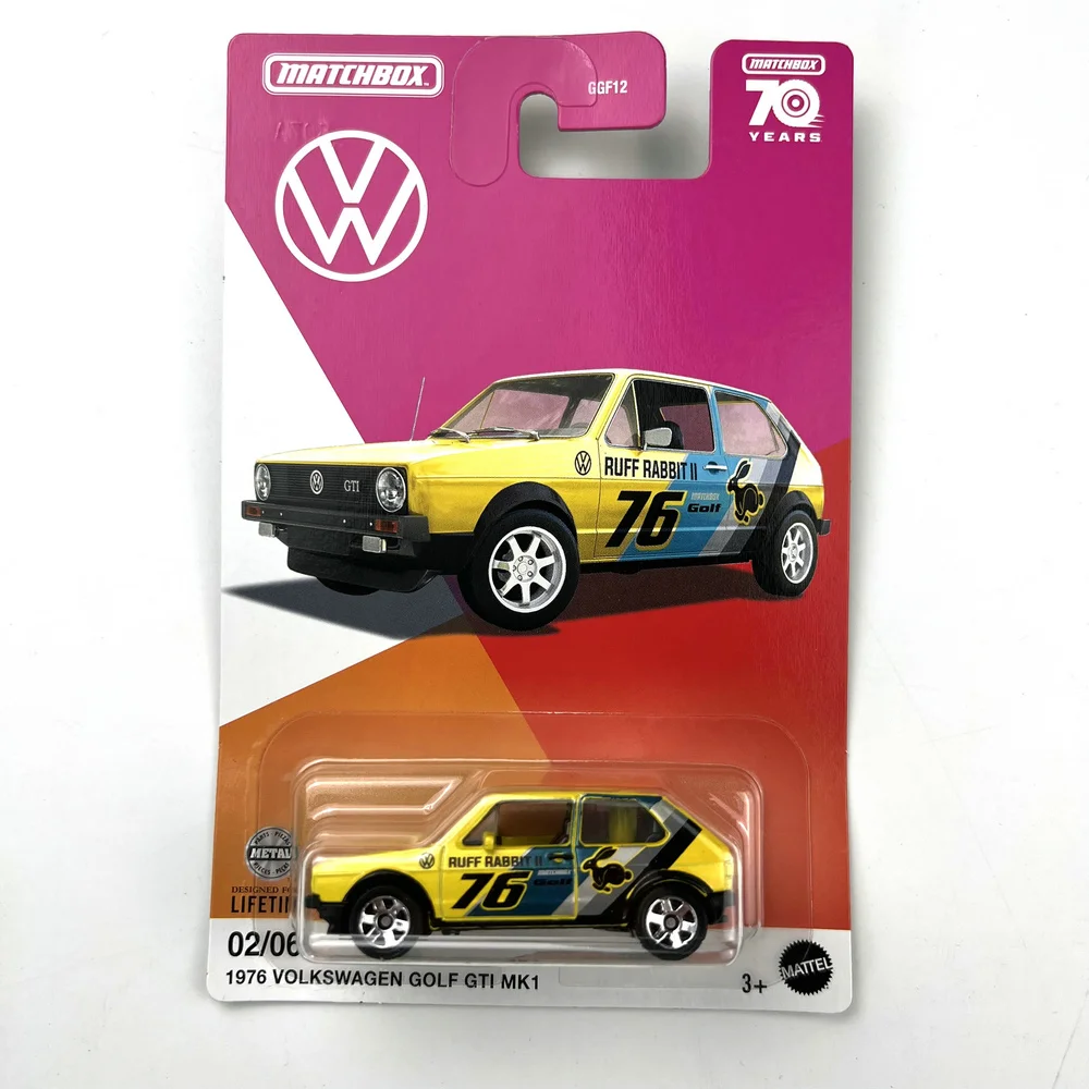 Matchbox Car 1976 VOLKSWAGEN GOLF GTI MK1 1/64 Metal Die-cast Model Collection Toy Vehicles GGF12