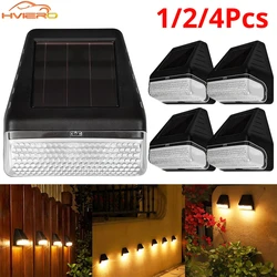Home LED Solar Wall Lamp Road Light Induction Outdoor IP65 Rainproof Courtyard Garden Decoration Staircase Night Lighting Bright