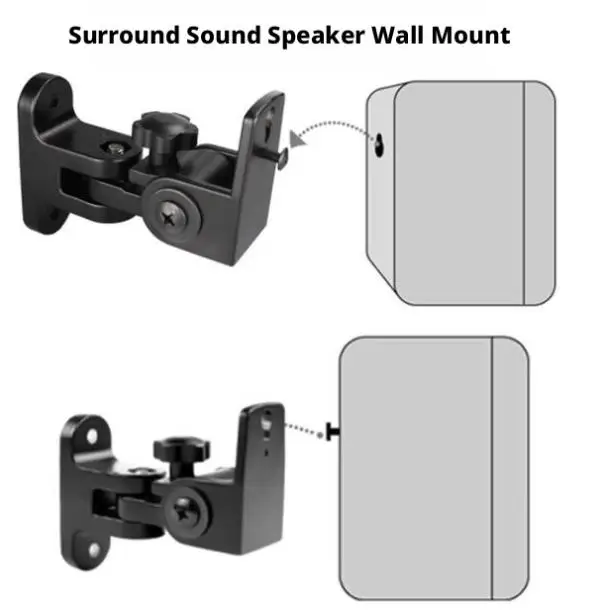 WYORESY for Samsung(8500S/9000S/9100S/9200S/9500S) Adjustable Zinc Alloy Wall Mount Optimizes Theater Sound Field Coverage