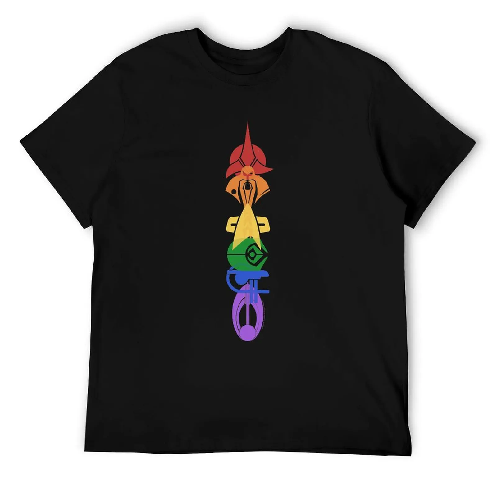 

Star Trek Deep Space Nine Rainbow Symbol Stack T-Shirt t shirts designer funny t shirts man t shirt man luxury T-Shirt