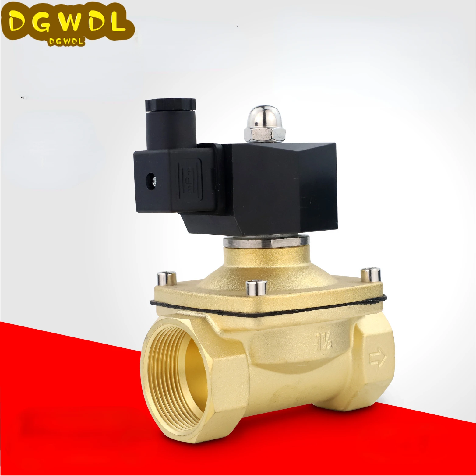 

DN15 DN20 DN25 1/2" Normally Close Brass Electric Solenoid Valve With Energy Saving Coil DC24V DC12V AC220 For Air Water Oil