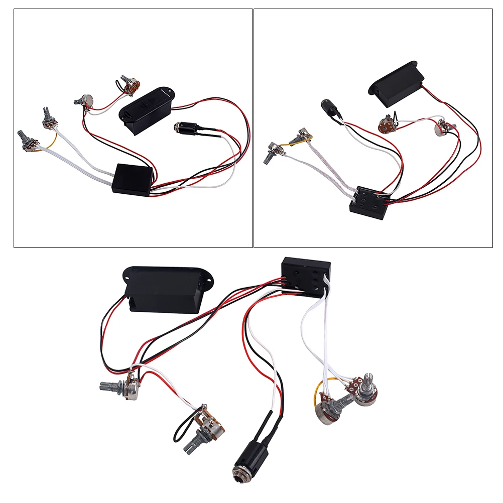 

2 Band Bass Magnification Circuit Tone Control Accessories Guitar Preamp Part Preamps Harness Eq Black