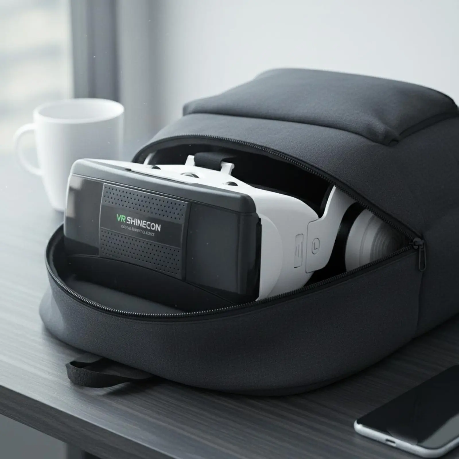 Mobile Device VR Viewer Built-in Headphones Phone VR Headset Immersive Reality Glasses Lightweight Design Immersive Reality