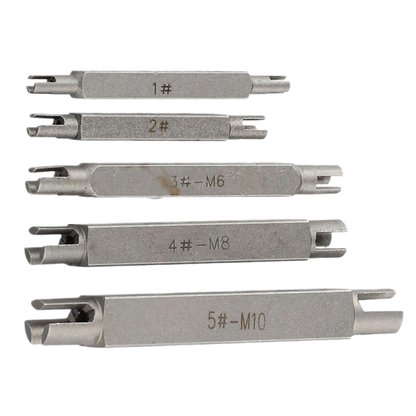 5pcs Screw Tap Extractor Set-M10 Damaged Screw Tap Remover Alloy Steel Broken Head Taps Wrench Extractor Drill Bit Hand Tools