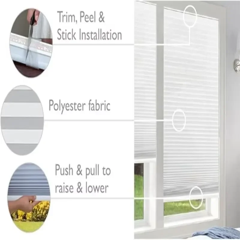 Factory Customized Cheap High Quality Light Filtering Easy to Clean Cordless Electric Remote Control Honeycomb Blinds for