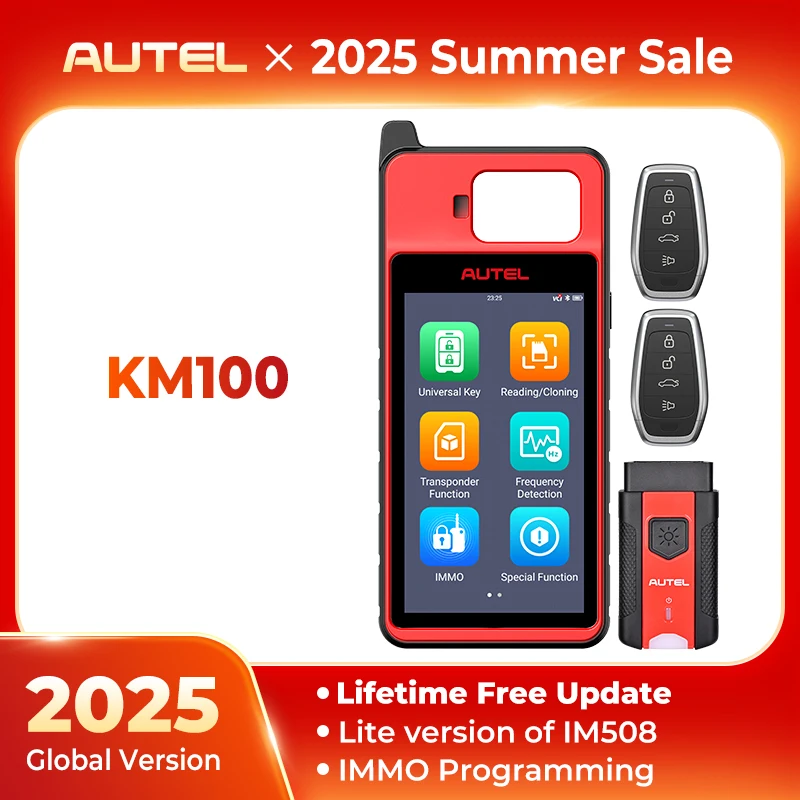 

Autel MaxiIM KM100 Immobilizer Tool Key Fob Programming 2PCS Autel IKEY for 60s Key Generation OBD IMMO Key Learning PK KM100X