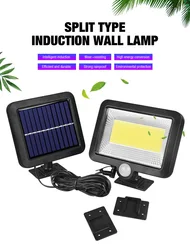 Luz Solar con Sensor de movimiento para exteriores, luz de pared de recarga, impermeable, luz Led de emergencia para Calle, jardín, porche