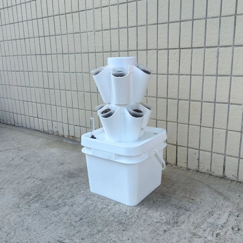 8L Hydroponic Tower Soilless Cultivation System Plant Growing Column Desktop Vertical Garden resin mold