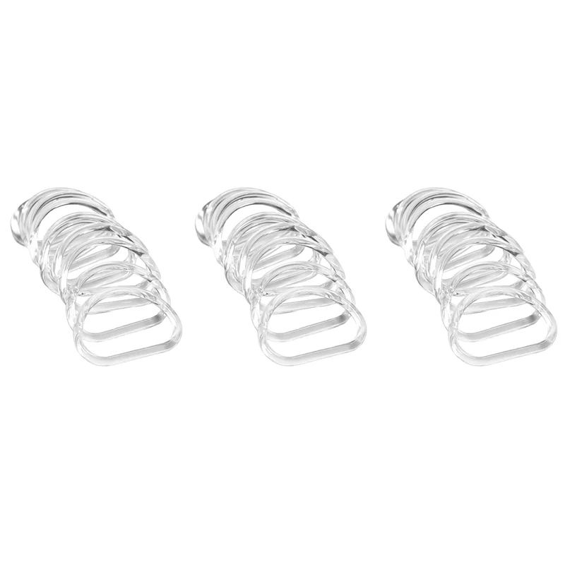 

AT63-30Pcs Transparent Bag Handle Replacement D Shape Handbag Purse Handle For Handmade Beach Bag Handbags Purse Handles