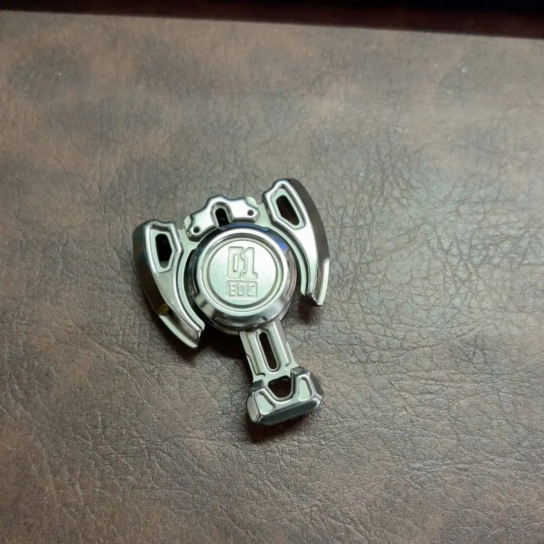 Used EDC 01EDC Holy Axe Asymmetrical Fingertip Gyroscope PPB Portable Decompression Toy