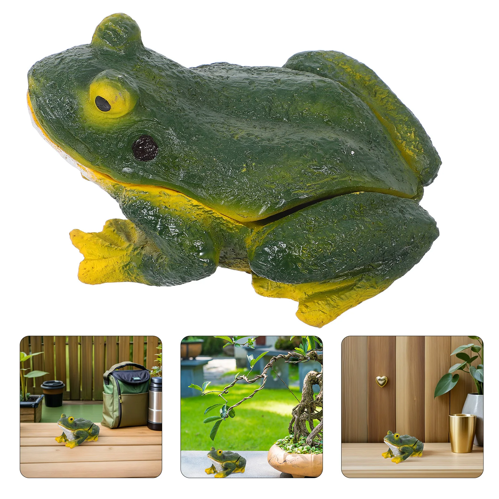 

Garden Frog Outdoor Hidden Key Holder Resin Hideaway Secret Storage Box Decorative Key Safe Box for Yard and Patio