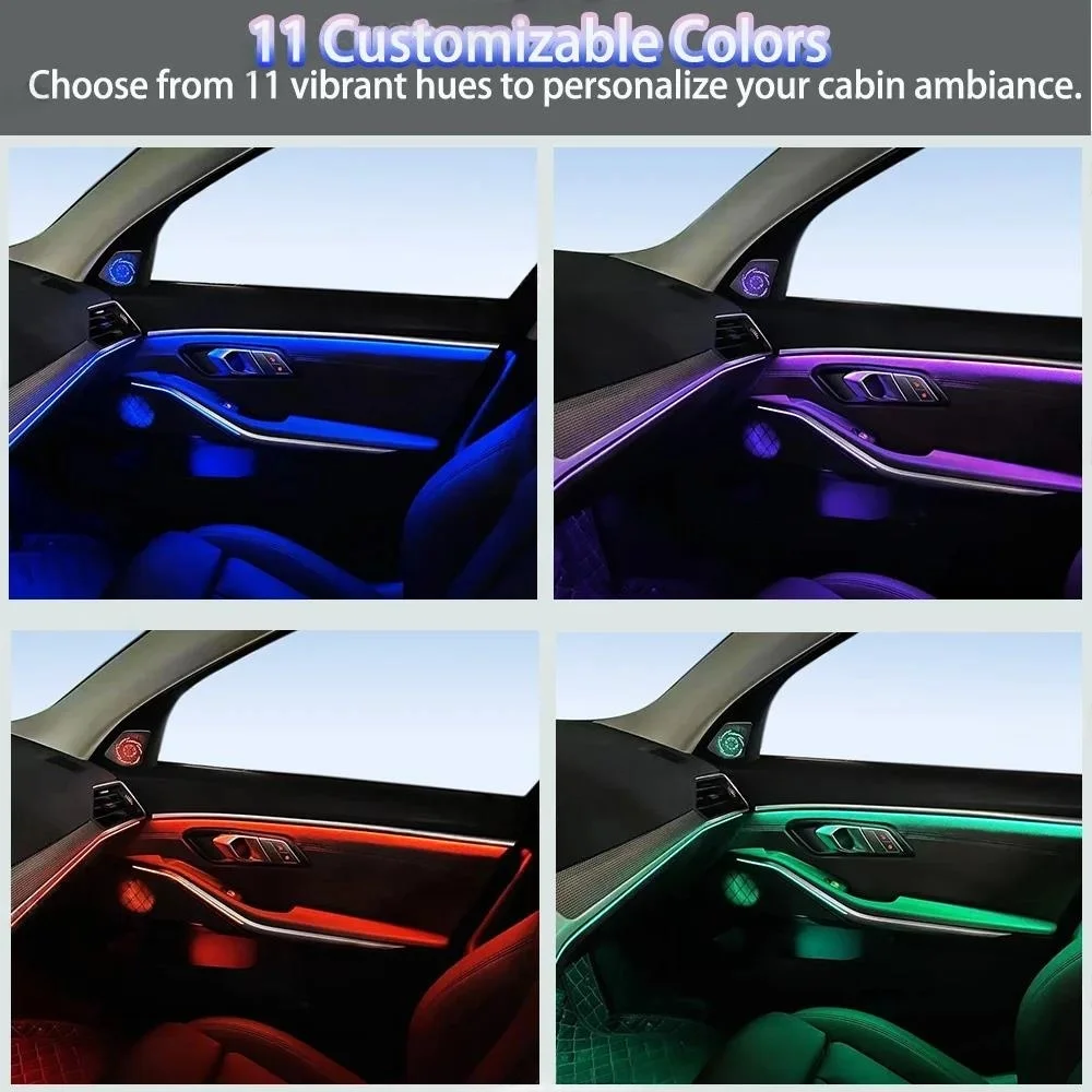 11 Colors OEM Design Dynamic Active Contour Ambient Light for BMW 3 Series G20, G20 Enhanced Door Trim Light