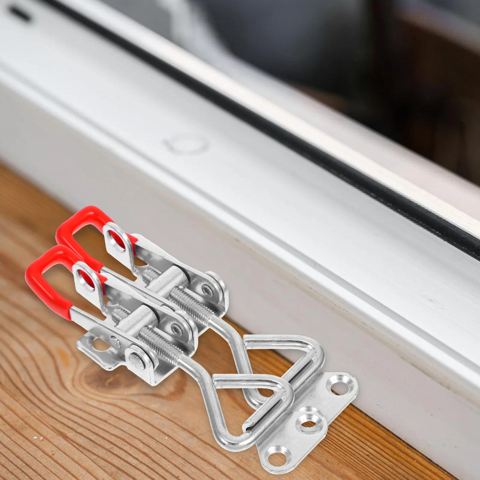 

6pcs Quick Release Toggle Clamps Adjustable Latch Clamp Heavy Duty For Cabinets Wooden Boxes Door Bolt Hardware Push Pull Lock