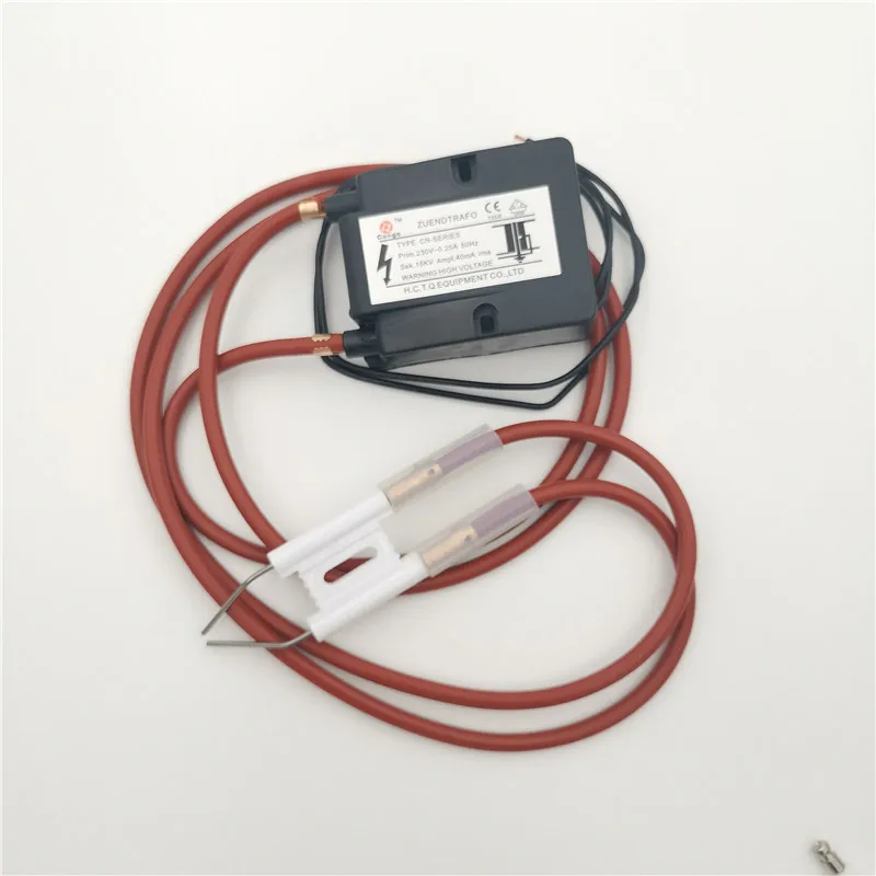 

Трансформатор зажигания топлива горелки масляной горелки с высоковольтным проводом и искровой иглой — вход 220 В и выход 15 кВ