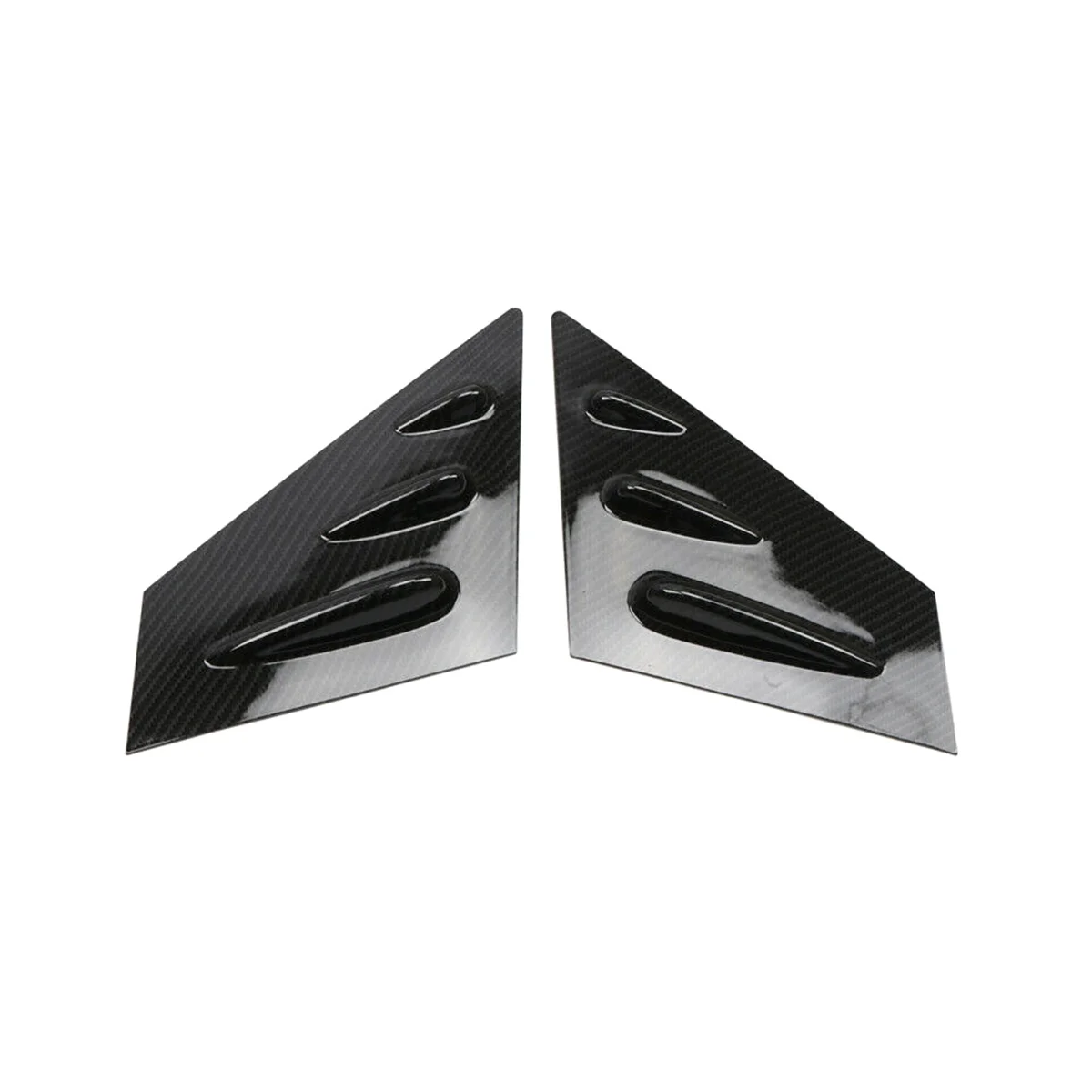 

Rear Triangle Window Louver Spoiler Window Sticker Car for Subaru WRX STi