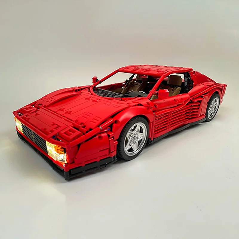 3738pcs MOC Technical Ferrariess Testarossa Model Building Blocks Architecture Toy Christmas Gift Creative Craft Brick Education