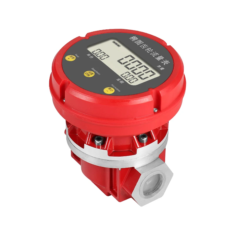 1 Inch Oval Gear Flow Meter with Metal Construction Zhejiang Origin 20-180L/min Flow Rate 0.5% Accuracy