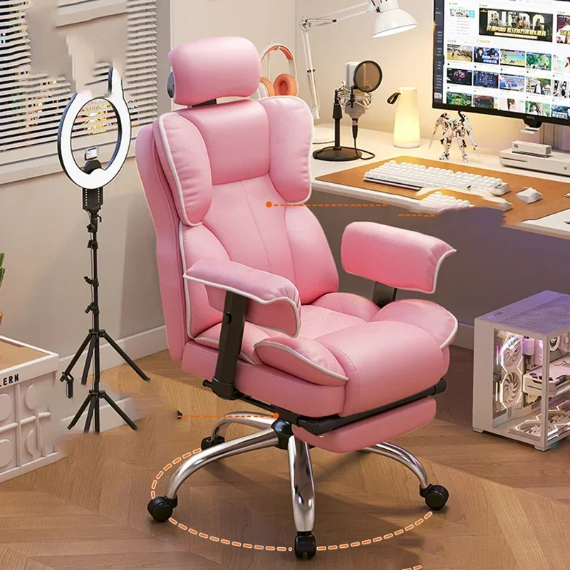 

Portable Chair Furniture Luxury Gamer Gaming Chaise Design Cheap Vanity Writing Gamming Pc Office Footrest Nordic Longue Meeting