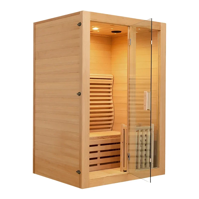 Single double sweat Finnish bath sauna home