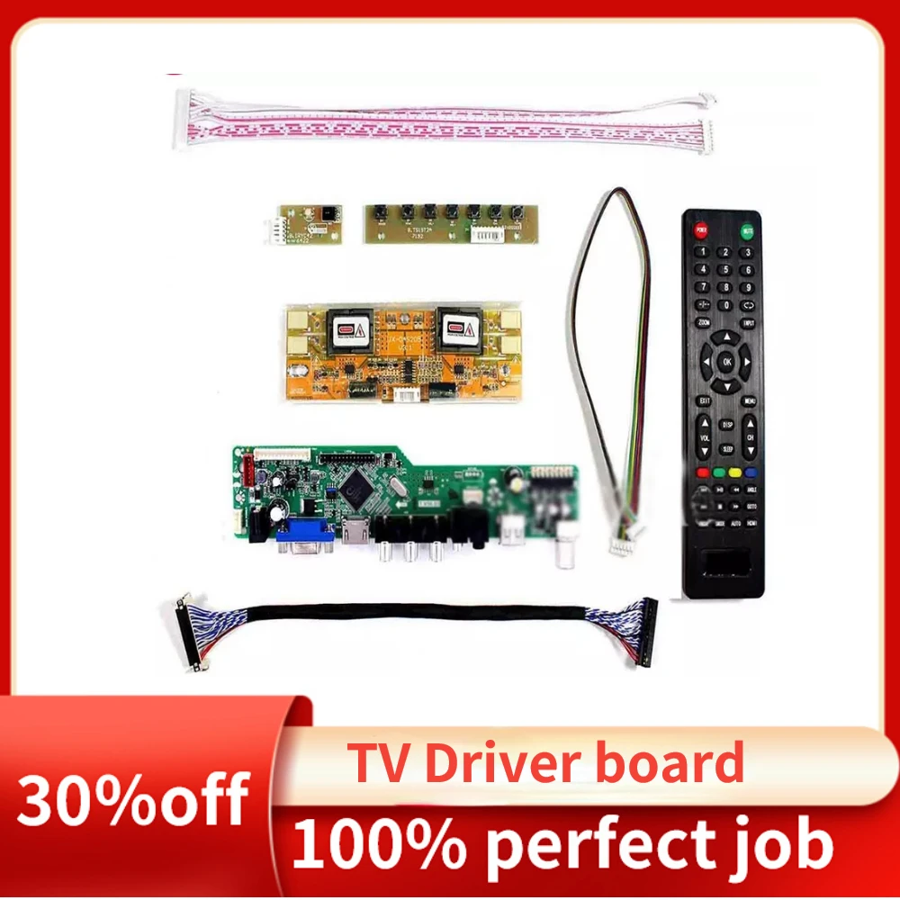 

New TV56 Monitor board Kit for LTM190E4-L01 LTM190E4-L02 TV+HDMI+VGA+AV+USB LCD LED screen Controller Board Driver