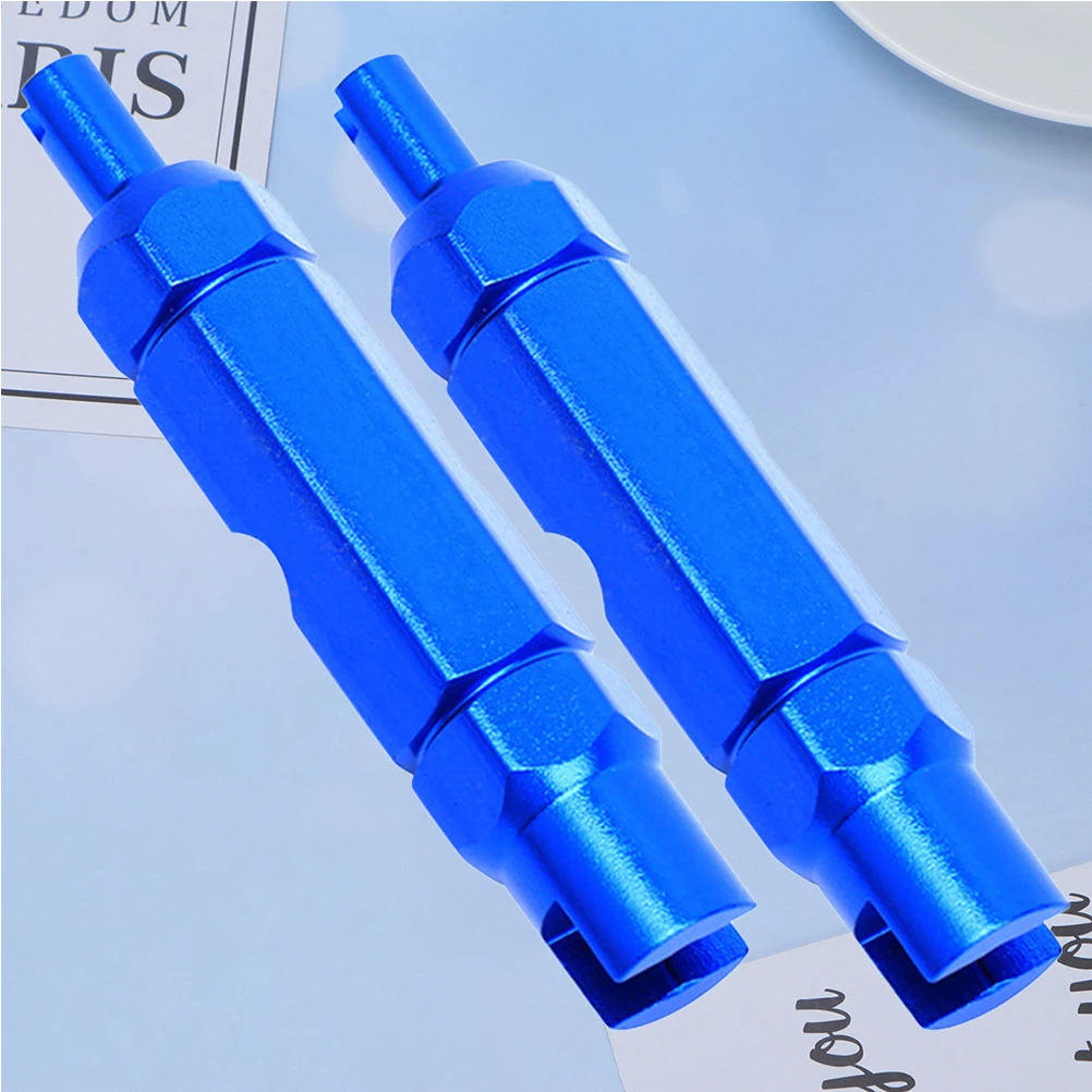 

2Pcs Gas Wrench Bike Tire Disassembly Tool French American Core Removal Ratcheting Inner Tube Inner Tube Disassembly Wrench H