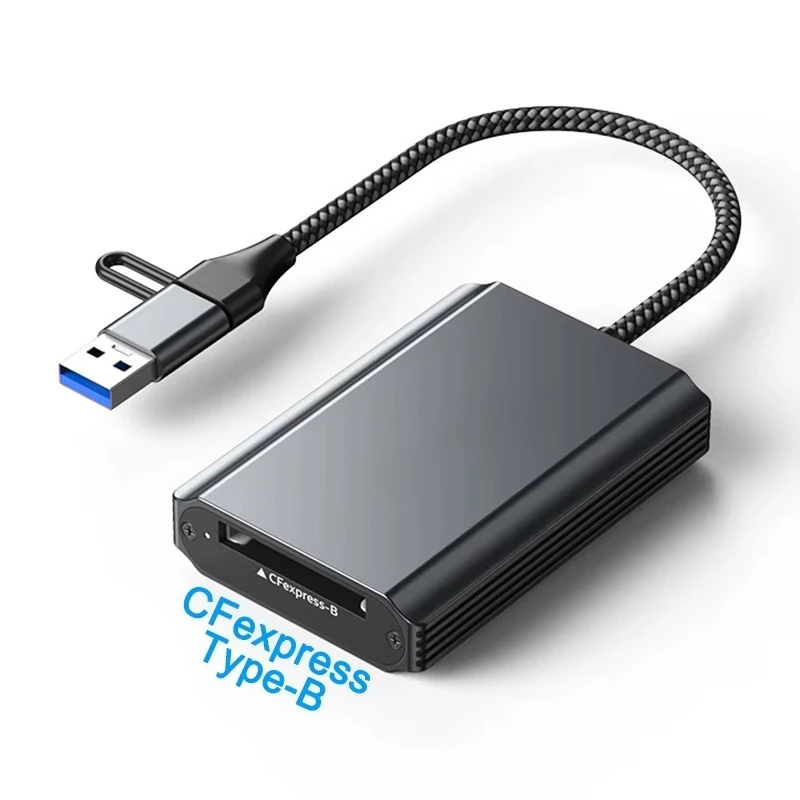 EE1 New Arrival 10Gbps USB 3.2 USB3.2 Gen2 CFexpress Type B Type-B Memory Card Reader CFe Type B Camera OTG Card Reader Adapter