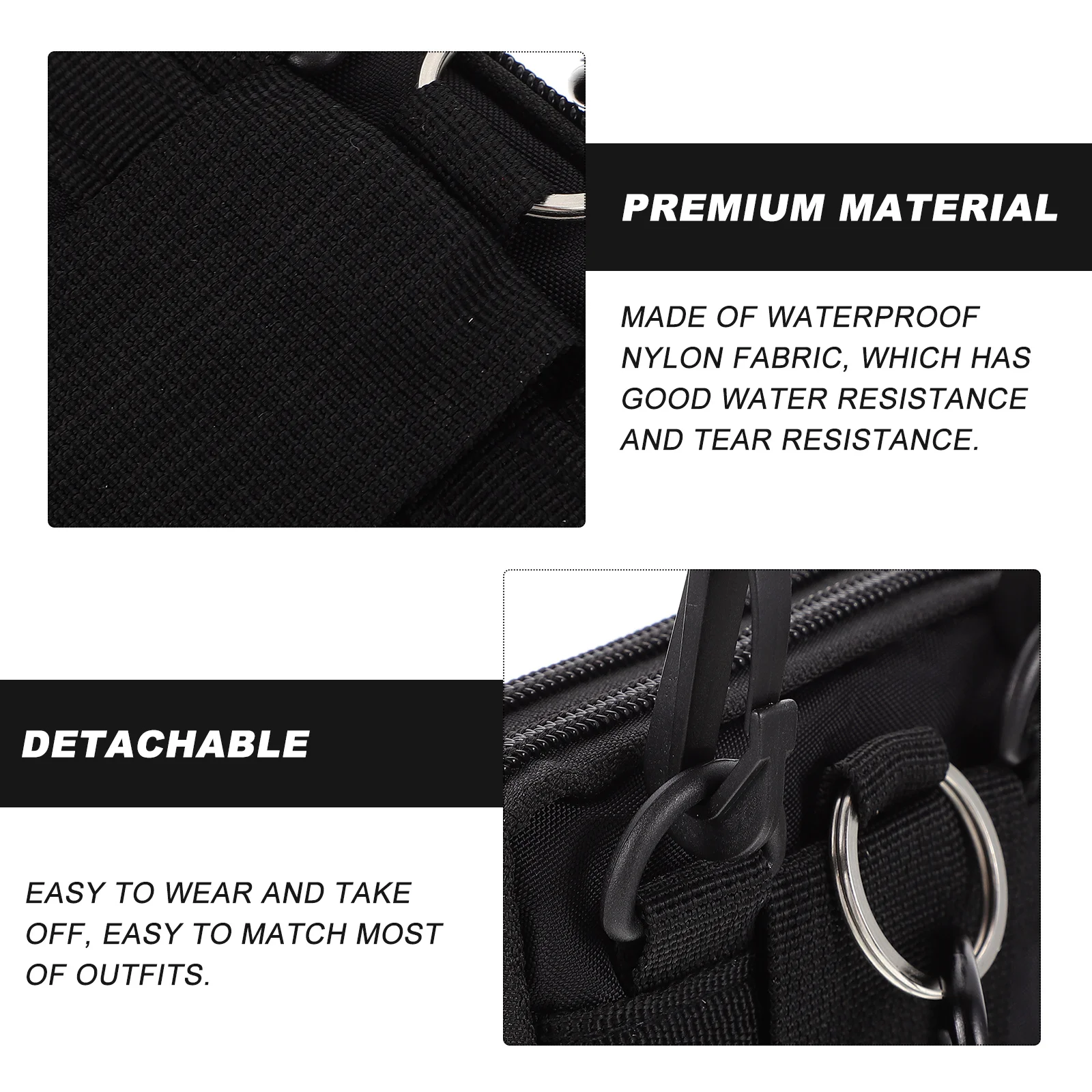 

1Pcs Waterproof Nylon Phone Waist Bag Durable Crossbody Casual Storage for Most Phones Sports Lovers Gift Phone Bag