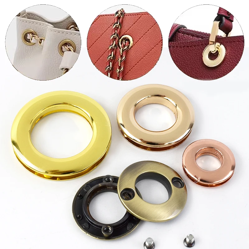 4/10 Stück 10–25 mm Metallschnallen für Tasche, O-Ring, Öse, Schraubentülle, Hundekette, Verschluss, Ösen, Haken, DIY, Leder, Nähzubehör