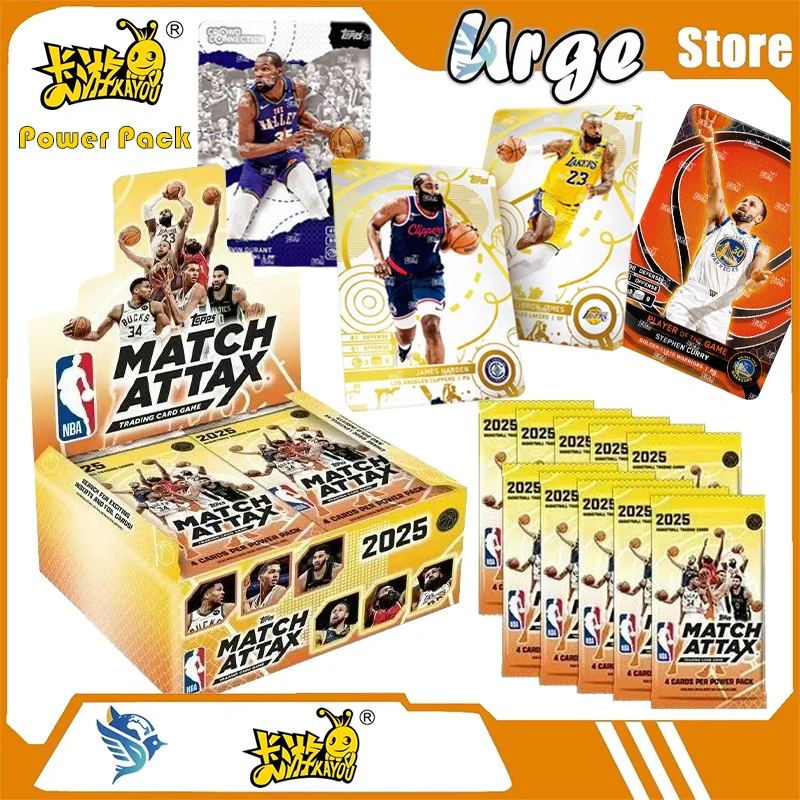 

Официальные коллекционные карточки KAYOU: TOPPS 2025 NBA Match Attax, баскетбольные коллекционные карточки - Power Pack, сопутствующие товары и подарки