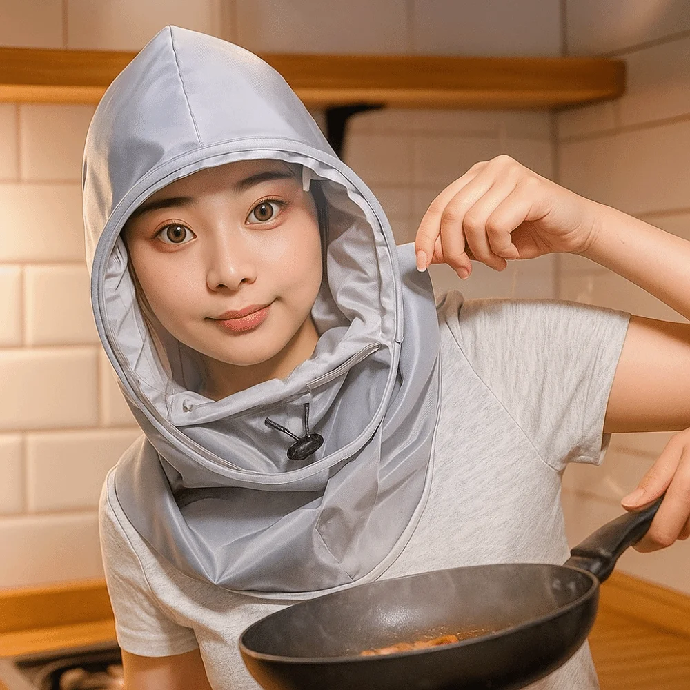 Splash Resistant Protective Mask Dust Proof Saliva-Proof Head Mounted Mask Anti Oil Splash Polyester Full Face Mask