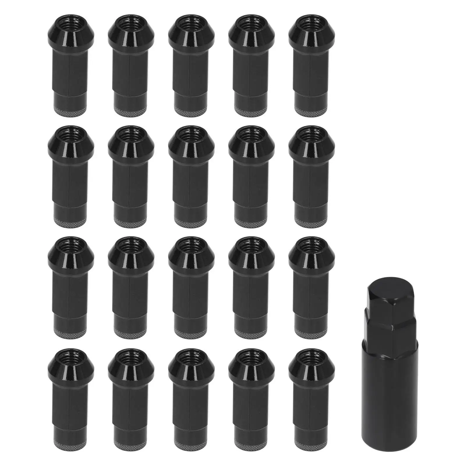 

Lug Nuts Beautiful Wheel Nuts One Piece Design Rustproof Superior Strength with Wrench Socket for vehicle