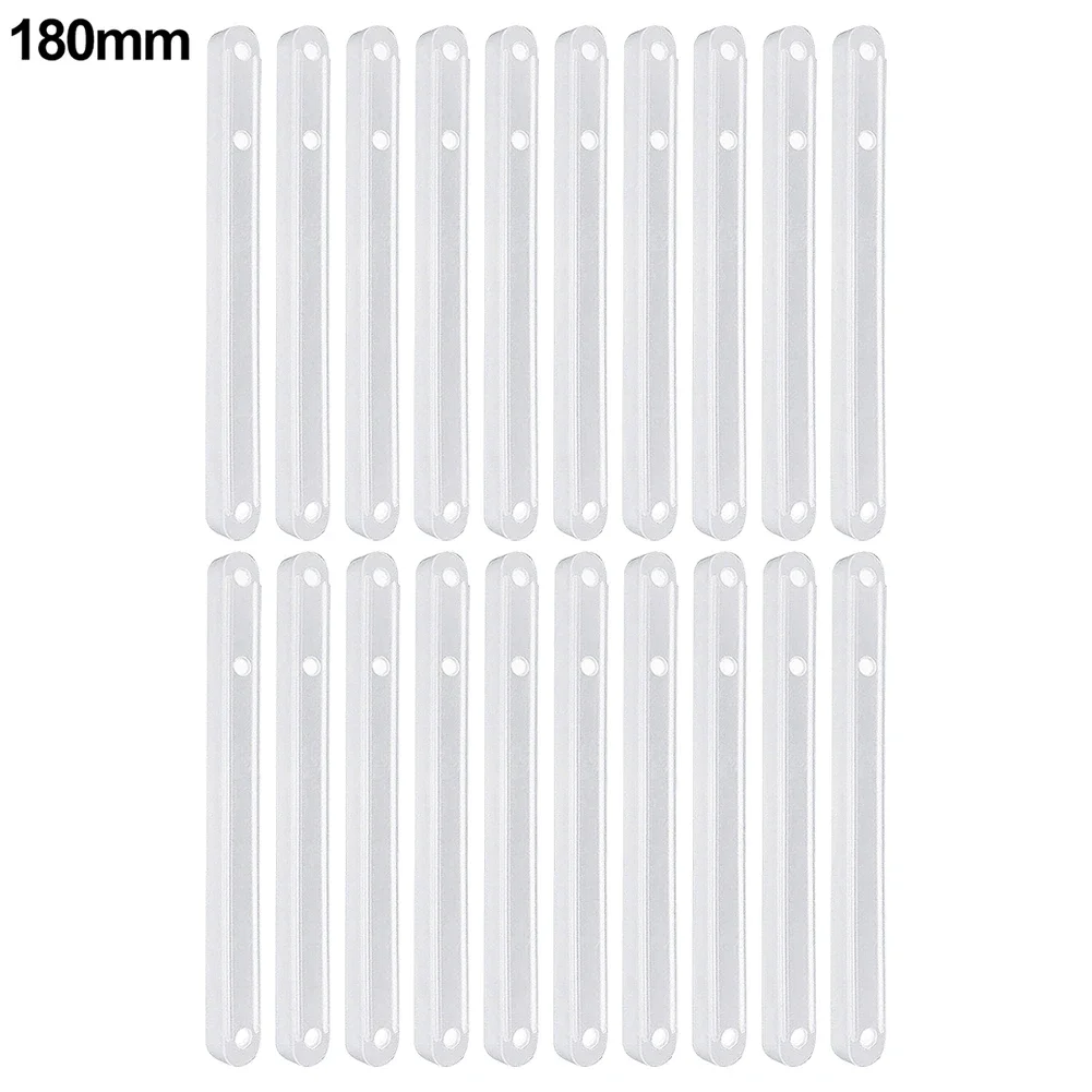 20pcs Plastic Drawer Runners Cabinet Cupboard Drawer Runner Guide Rail Slide Buffer Furniture Keyboard Accessories 180/235/298mm