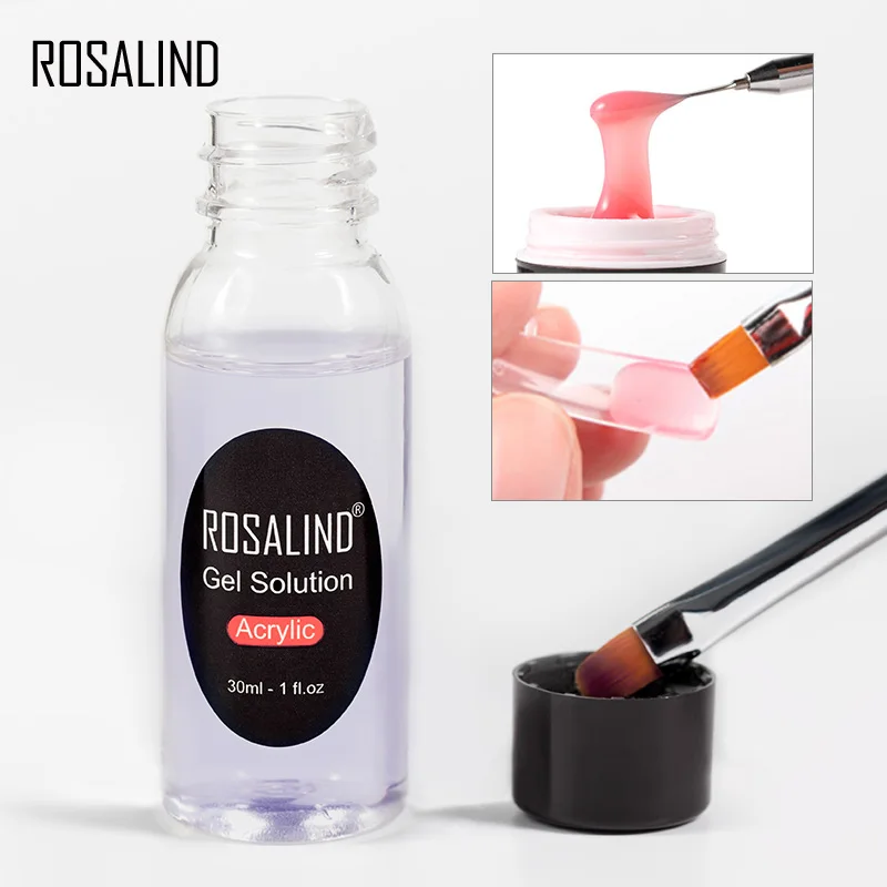 ROSALIND 15ml Poly Nail Gel Kit Nail Extension 36W Nail Lamp Full Manicure Top Base Coat Poly Extension Nail Gel Nails Tool Kit