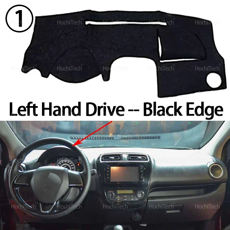 Auto Dashboard Abdeckung Dash Matte Bord Pad Teppich Dashmat Anti-Uv Matten Für Mitsubishi Mirage G4 Dodge Attitude A00 LA A10 2015-2025 – Detail 8