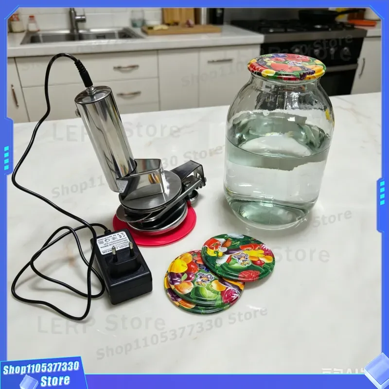 Electric Can Sealer Portable Automatic Tin Opener Kitchen Gadget for Home Use Easy to Clean Battery Powered Device Automatic