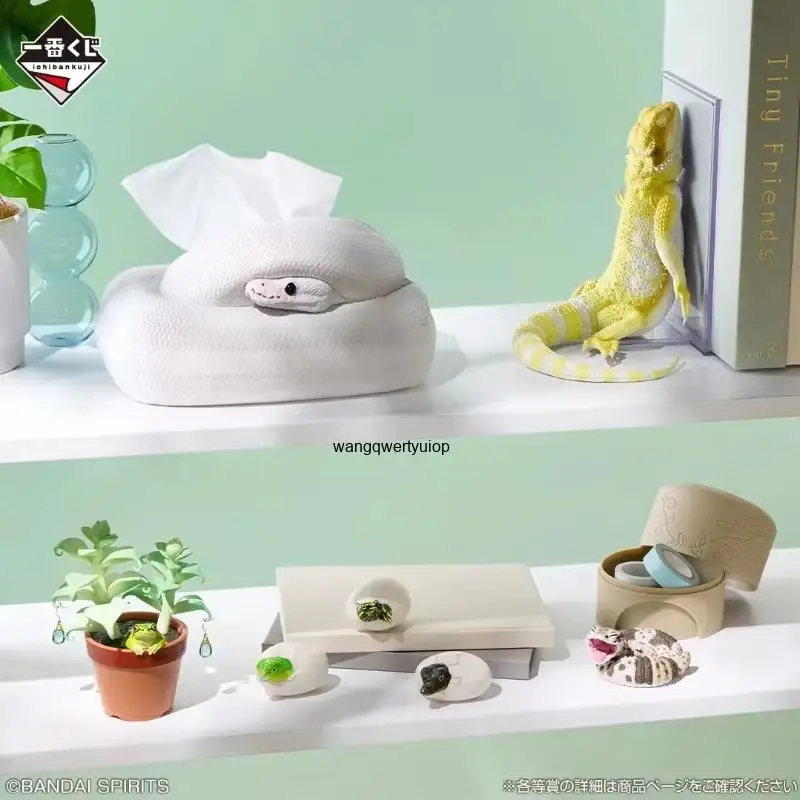In Stock BANDAI Ichiban Kuji Reptiles & Amphibians Tiny Friends Vol.3 Collectible Figure Ornament Peripherals For Animal Lovers