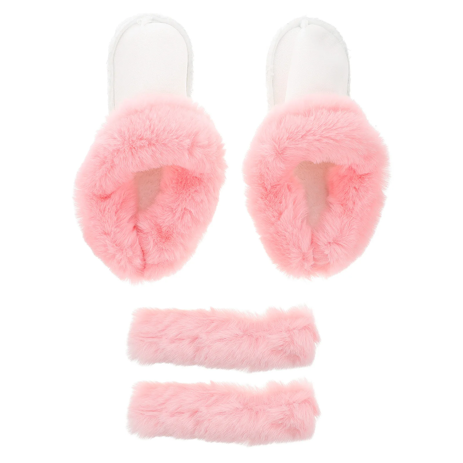 

1 Set Of Long Fleece Hole Shoe Inserts Size 42-43 Detachable Winter Shoe Liners Warm Insoles For Men Women Replacement Inserts