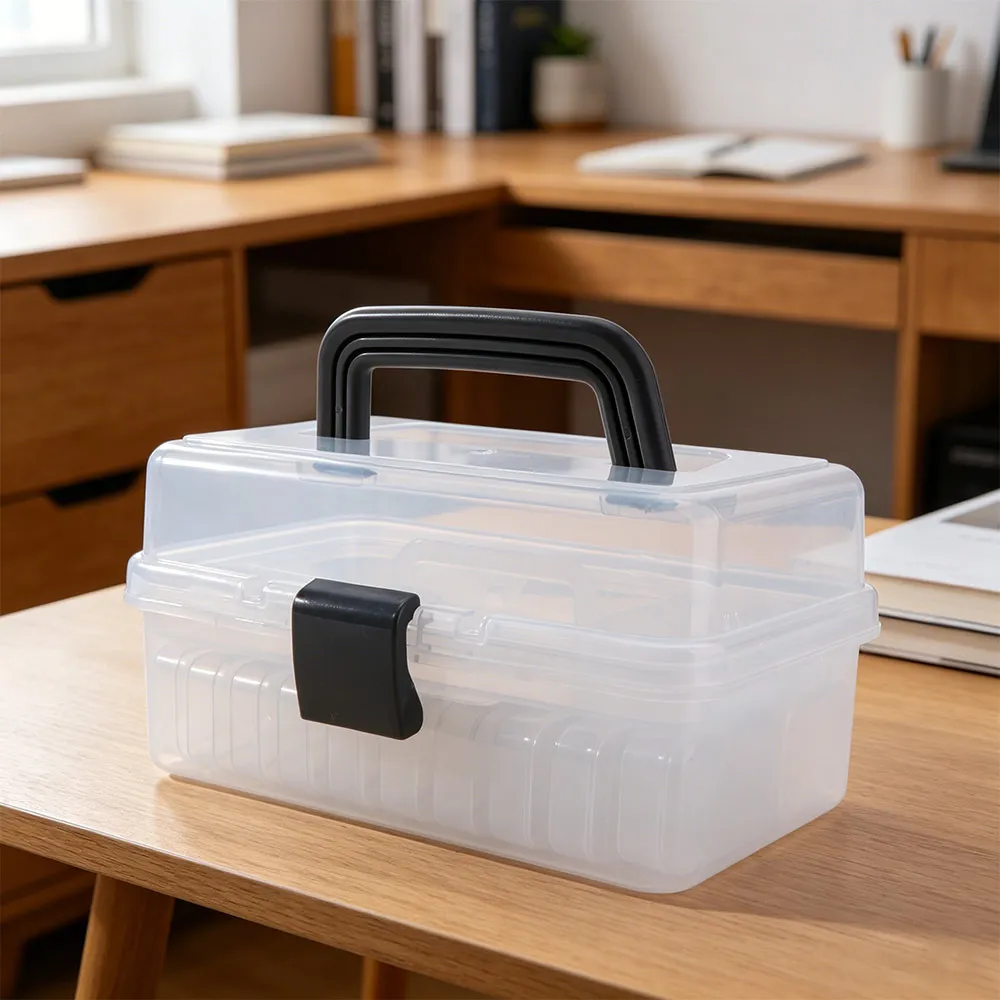 

Large Capacity Fuse Beads Organizer Clip Closure 20pcs Small Boxes Craft Storage Tool Box Waterproof Transparent