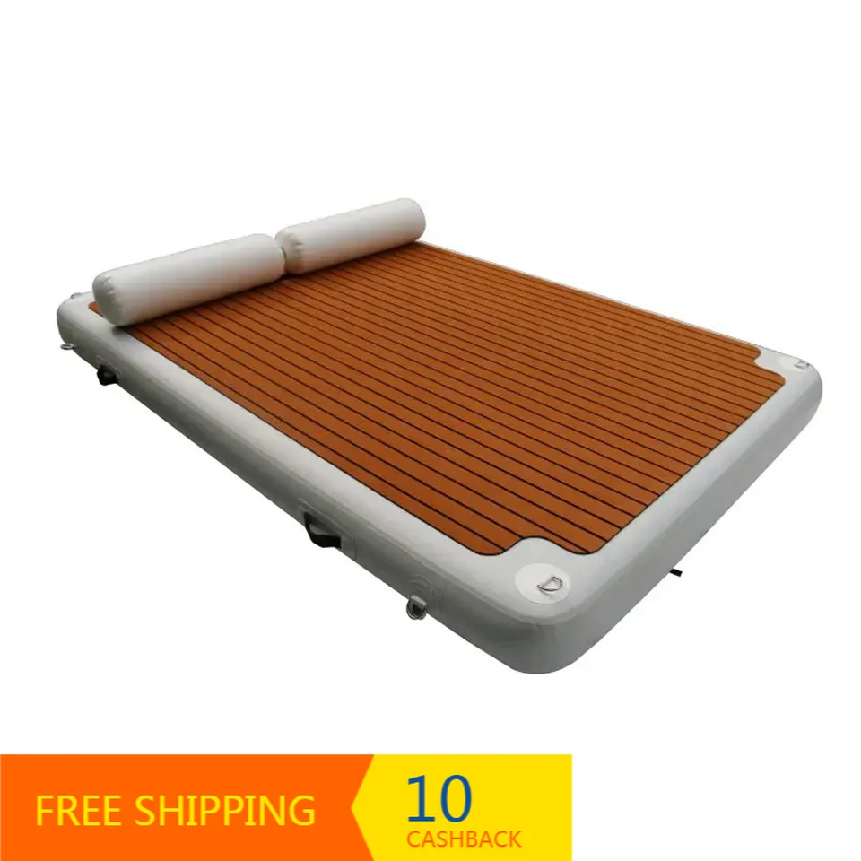 Custom Size 8x6ft Eco‑Friendly PVC Inflatable Floating Platform FD86 Halue CE Certified 1‑Year Warranty 100‑500kg Capacity