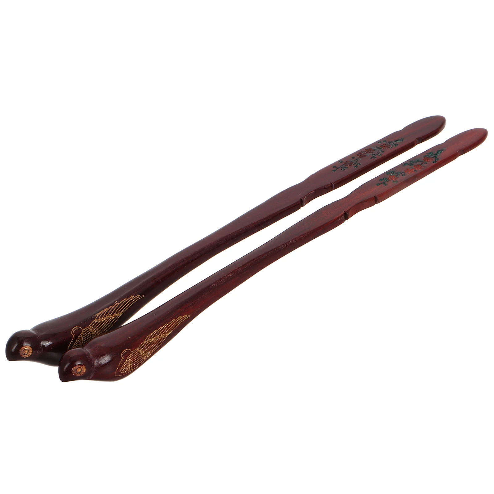 

2pcs Yangqin Practice Hammers Durable Wooden Bird Shaped Design Dulcimer Exercise Hammer Stick For Adults Finger Strength