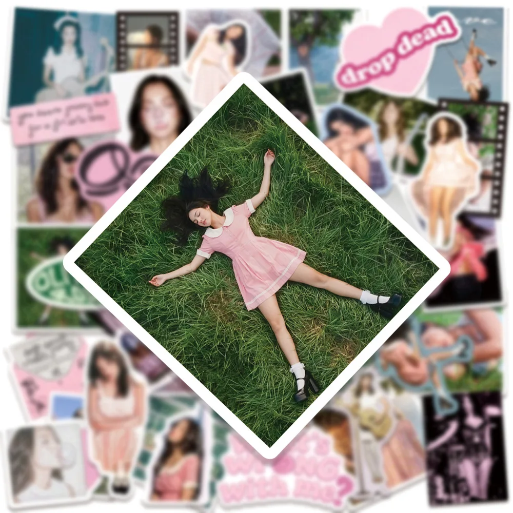 50Pcs Popular Music Singer Stickers Hot Female Singer Personalized Hand Account Laptop Phone Luggage Stationery Sticker Gift