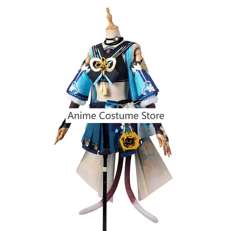 Genshin Impact Kirara Cosplay Costume Courier Kirara Ears Tails Accessories Suit Women Momoka Costume Genshin Impact New Skin