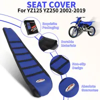 Para Yamaha YZ125 YZ250 2002-2019 Funda de asiento para motocicletas Accesorios eléctricos para motos de cross Cojín para asientos de motor de motocross Azul