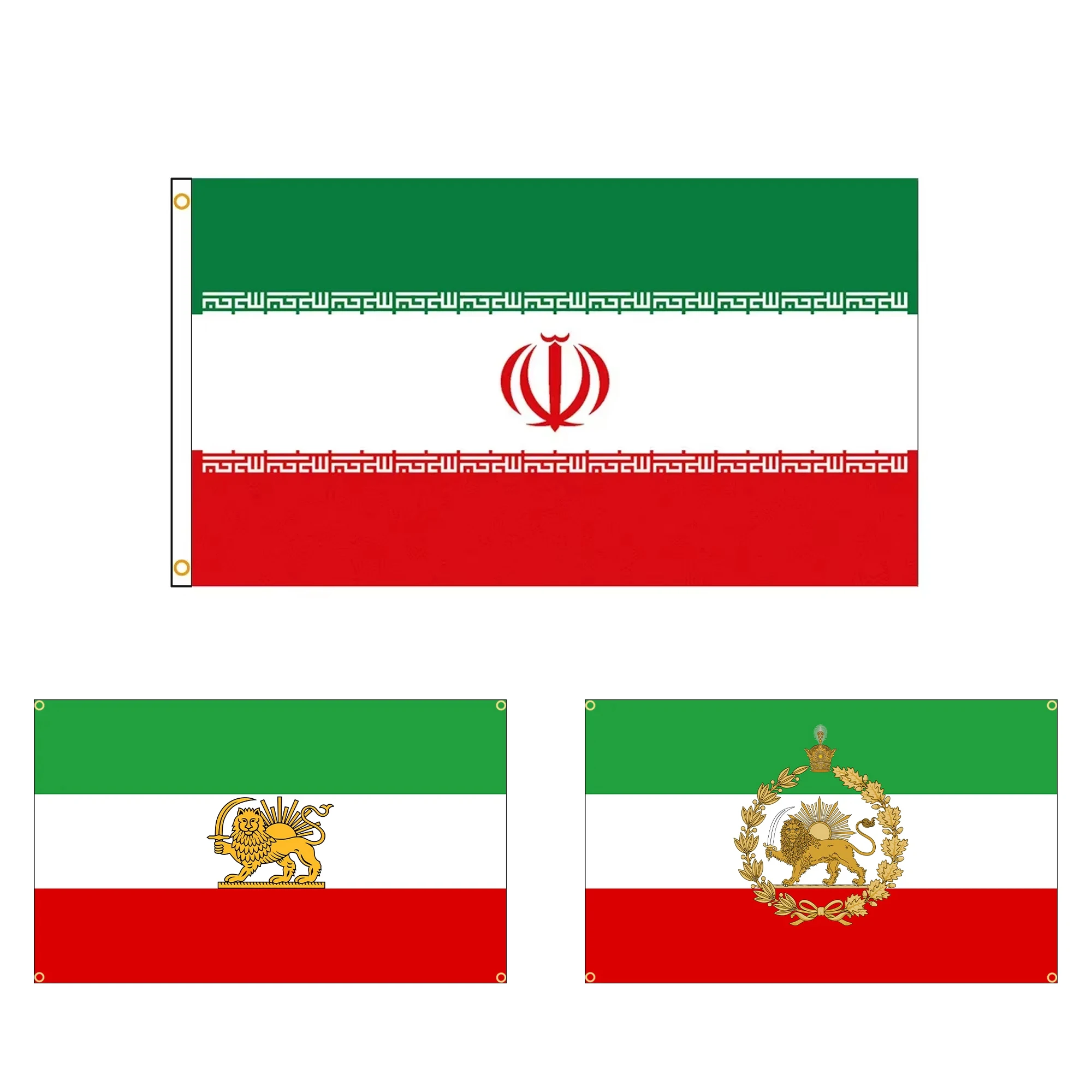 Iran Flag 60X90CM 90X150cm Islamic Republic of Iran Banner Ir Irn Flying National Symbol for Home Garden Decor