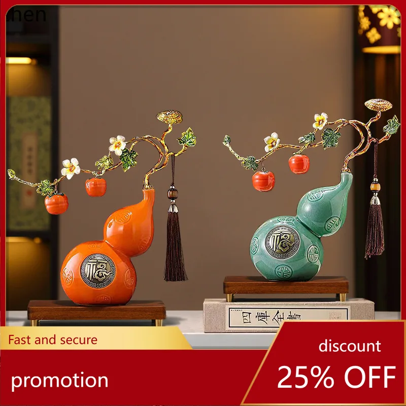 

HXL ceramic gourd ornament for living room coffee table decoration