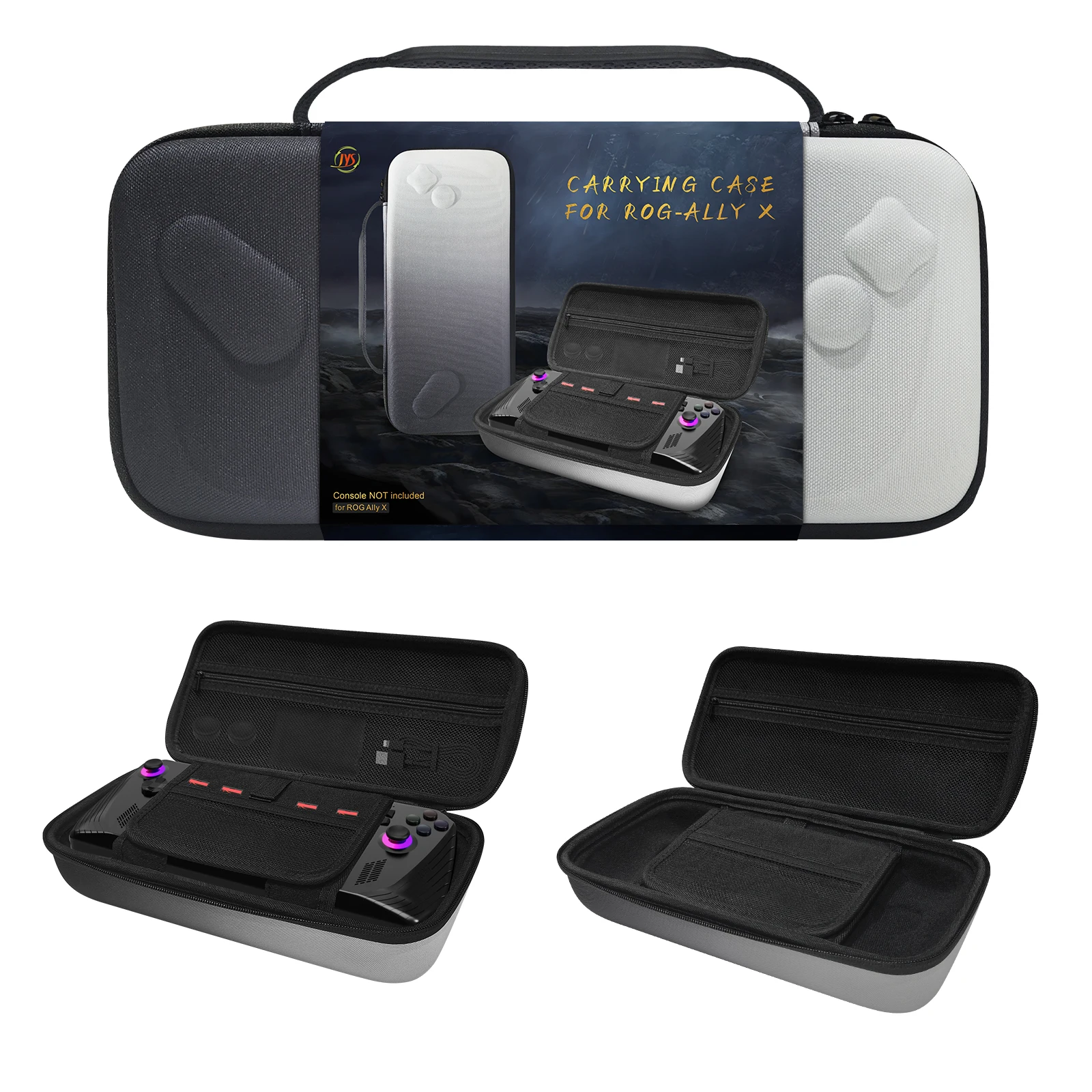 Portable EVA Carrying Case Shockproof Game Console Storage Bags Anti-Drop Protective Cover for Asus ROG Ally X Gaming Accessorie