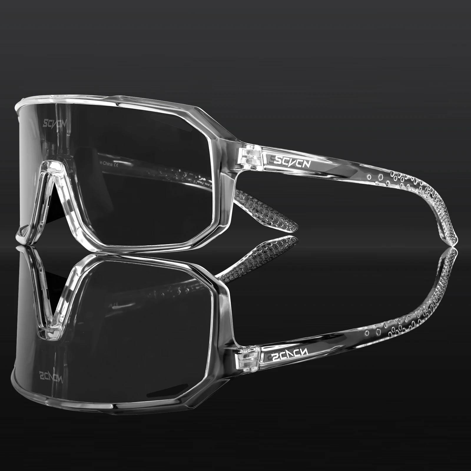 SCVCN Radfahren Gläser UV400 Photochrome Sonnenbrille Männer Sonne Mountainbike Straße Fahrrad Brillen Sport Laufen MTB Zyklus Gogg