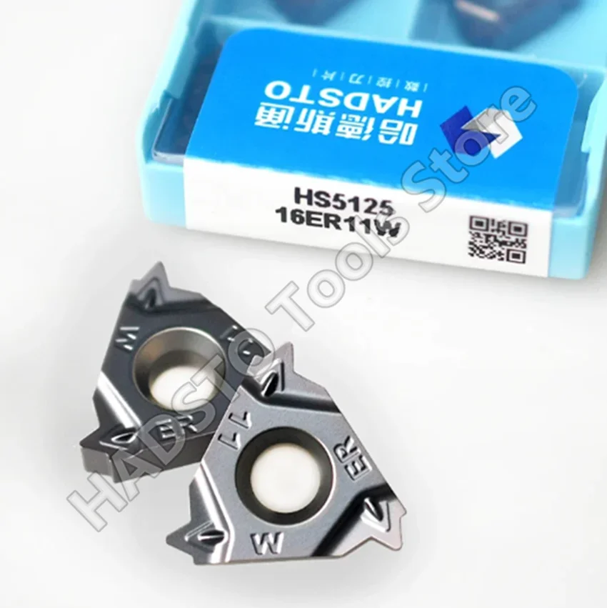 16ER11W HS5125/16ER11W HS5225 16ER 16ER 11W HS5125 HS5225 HADSTO carbide inserts Threaded inserts 10pcs/1box