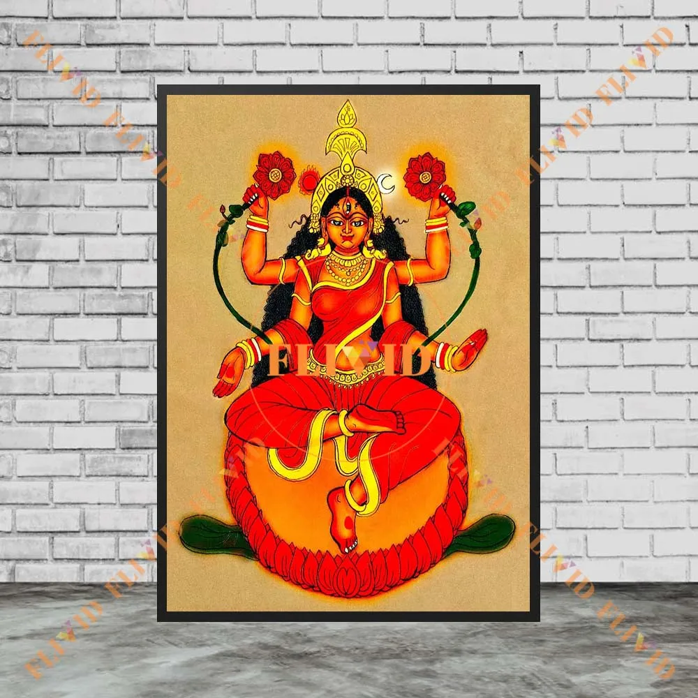 Hinduism Goddess Kali Religion Poster Wall Pictures For Church Room Decor Wall Art Canvas Painting Unframed