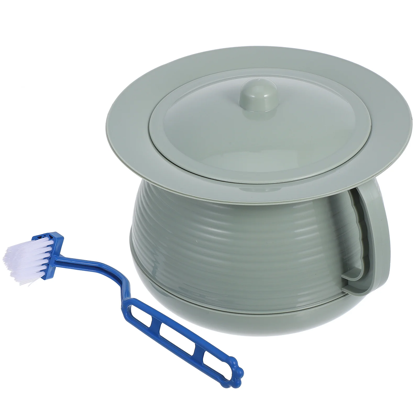 مجموعة واحدة من وعاء الغرفة المحمول مع غطاء مبولة بلاستيكية قوية للمنزل وغرفة النوم والتخييم دلو البول خفيف الوزن سهل التنظيف وقابل لإعادة الاستخدام #5